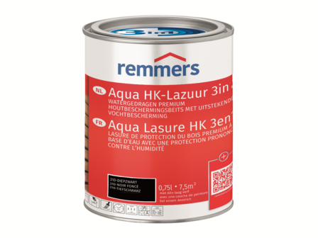 Remmers Aqua HK-lazuur 3 in 1 Gitzwart ( voorheen gw-310 WF ) 