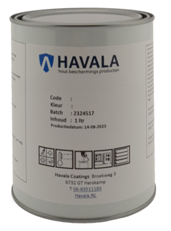 Havala UV++ Tuinbeits Blank 7008 1 liter Voorkom vergrijzing 