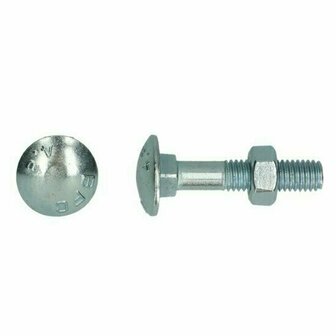 Houtbout M12x300 DIN 603 555 - 4.6 4.8