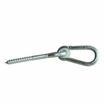 Schommelhaak gelagerd met houtdraadbout M12x220mm