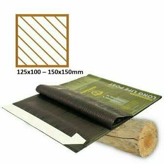 Postsaver 35cm - Vierkante paal 125x100 - 150x150mm