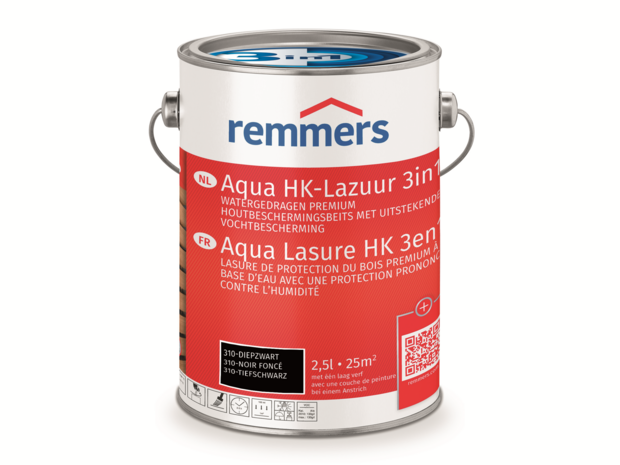 Remmers Aqua HK-lazuur Gitzwart