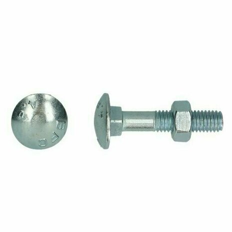 Houtbout M12x300 DIN 603 555 - 4.6 4.8