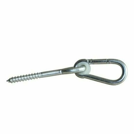 Schommelhaak gelagerd met houtdraadbout M12x220mm