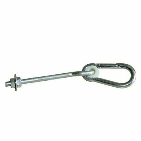Schommelhaak met karabijnhaak M10x240mm