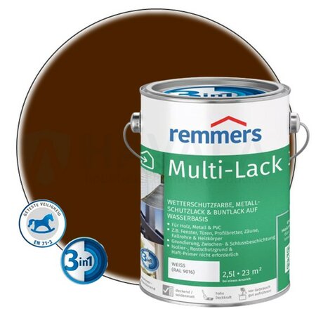 Remmers Multi-Lak 3 in 1 Notenbruin (RAL 8011)