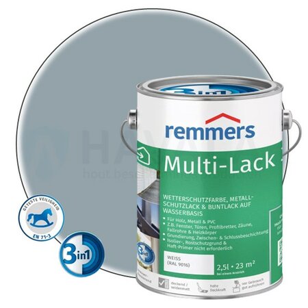 Remmers Multi-Lak 3 in 1 Zilvergrijs (RAL 7001)