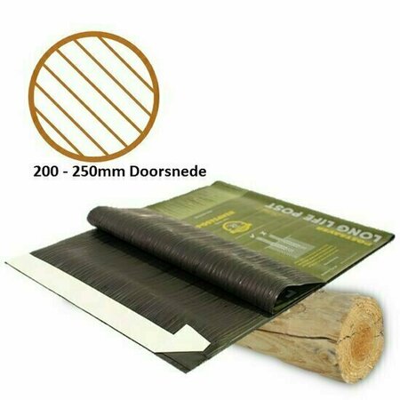 Postsaver 35cm hoog - Ronde paal 200-250mm