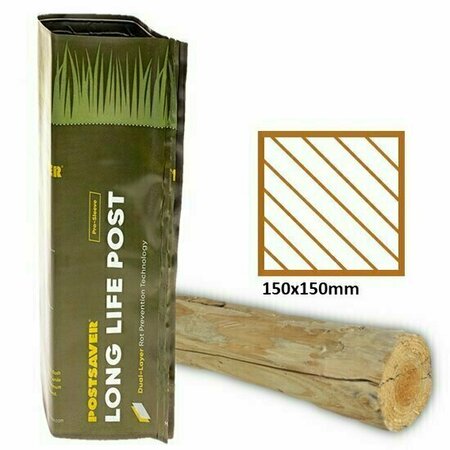 Postsaver Plus 70cm hoog - Vierkante paal 150x150mm